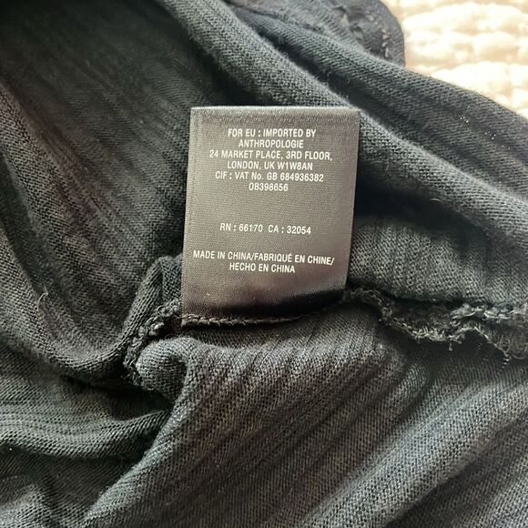 Anthropologie Meadow Rue Tayrona Lace Front Top Black XS Boho Whimsigoth Fairy - Picture 8 of 8